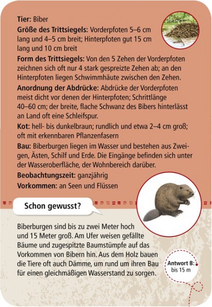 moses Verlag Expedition Natur - 50 Tierspuren 9724