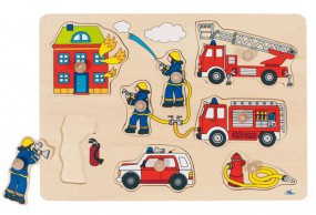 goki Steckpuzzle Feuerwehr 57907